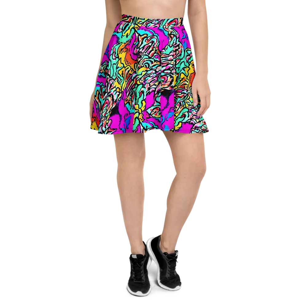 Radiant Disruption on Skater Skirt — Front