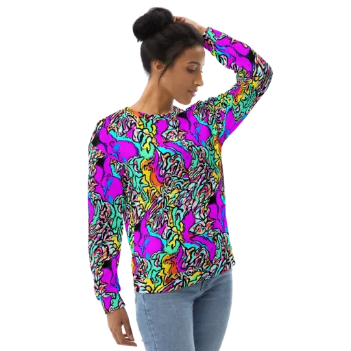 Radiant Disruption on a Sweatshirt