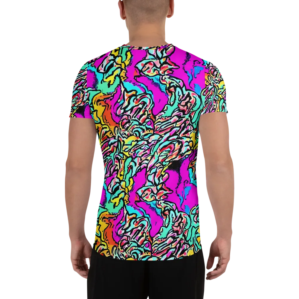 Radiant Disruption on Men's Athletic T-Shirt — Back