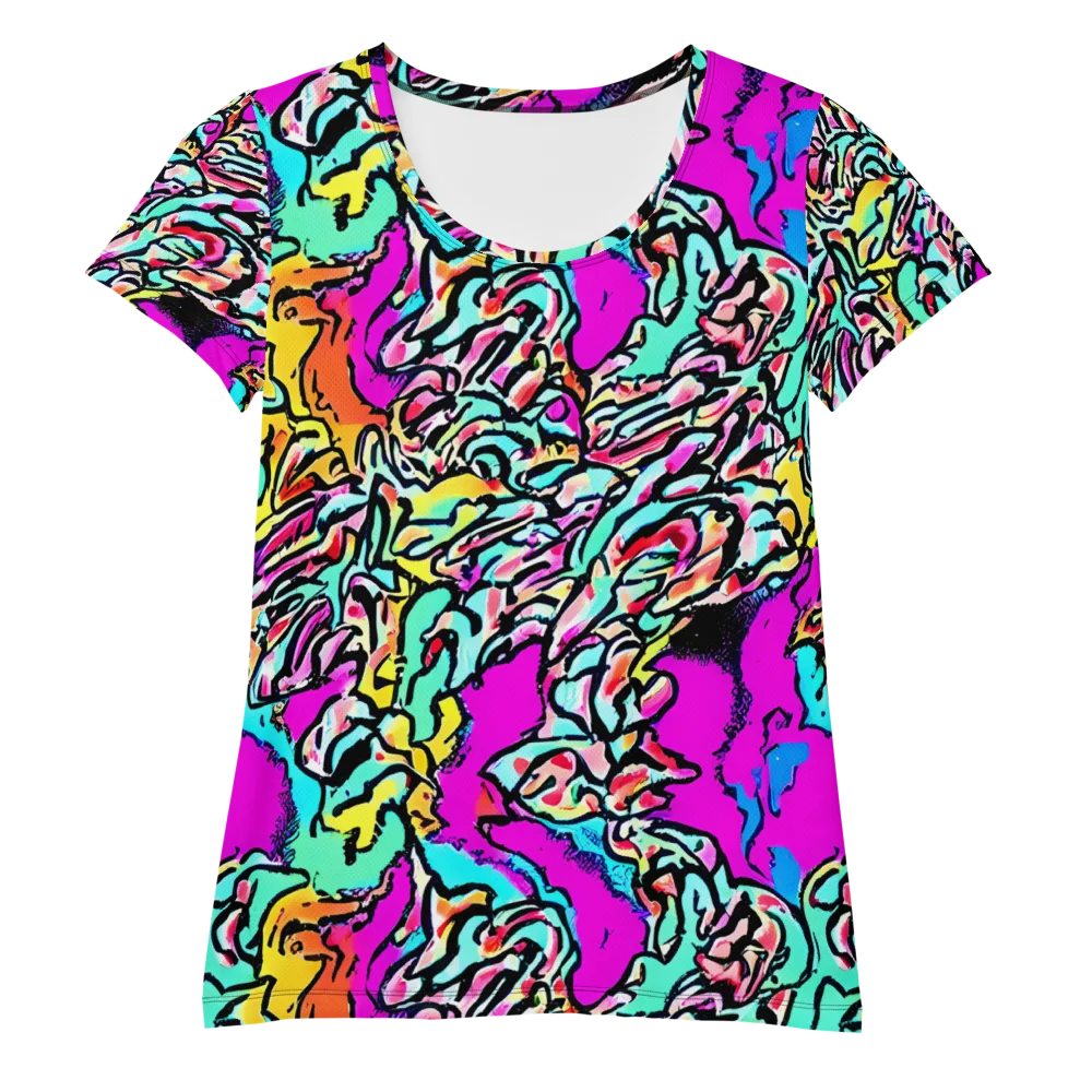 Radiant Disruption on Women's Athletic T-Shirt — Front
