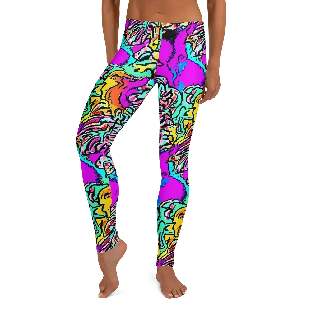 Radiant Disruption on Leggings — Front