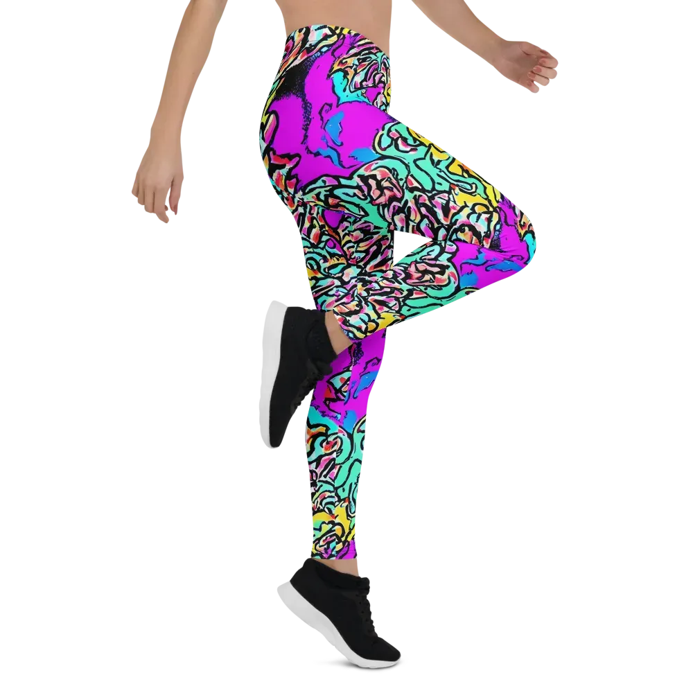 Radiant Disruption on Leggings — Right