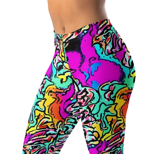 Radiant Disruption on a Leggings