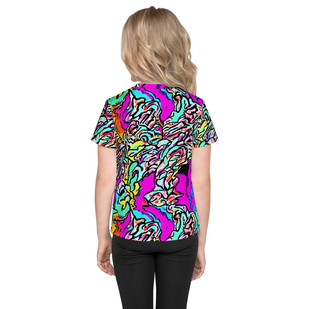 Radiant Disruption on Kids Crew Neck T-Shirt — Back