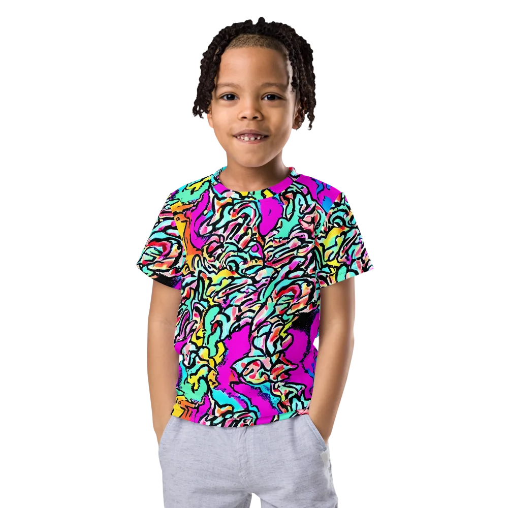Radiant Disruption on Kids Crew Neck T-Shirt — Front