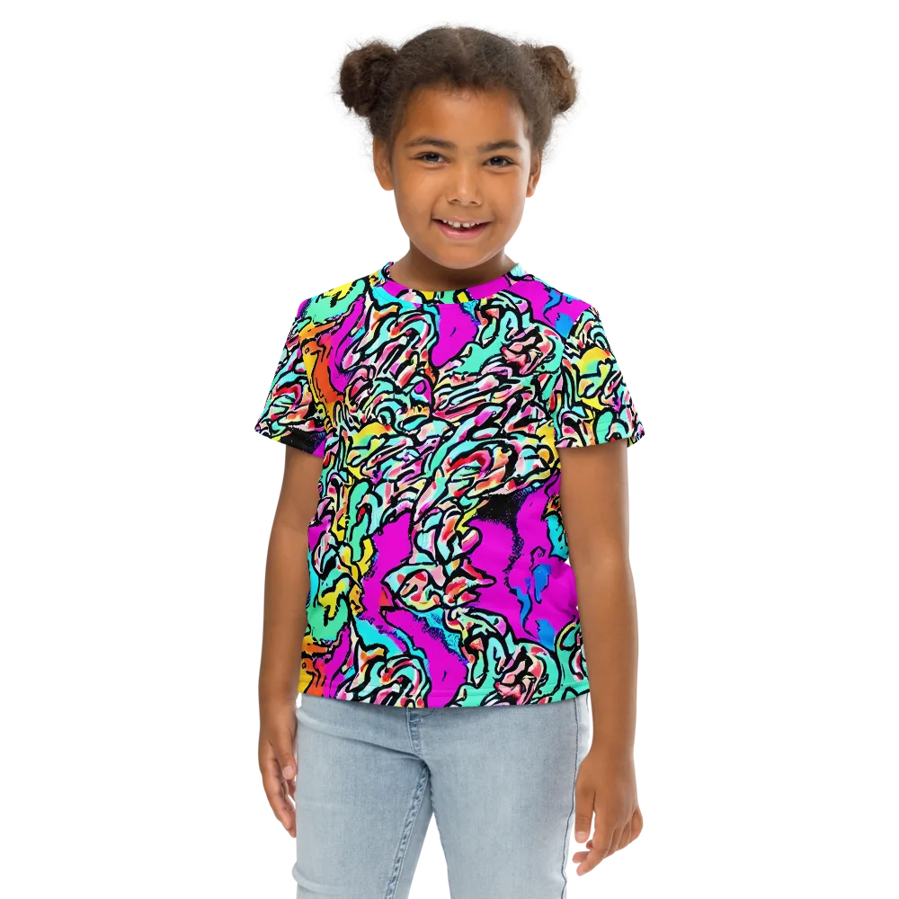 Radiant Disruption on Kids Crew Neck T-Shirt — Front