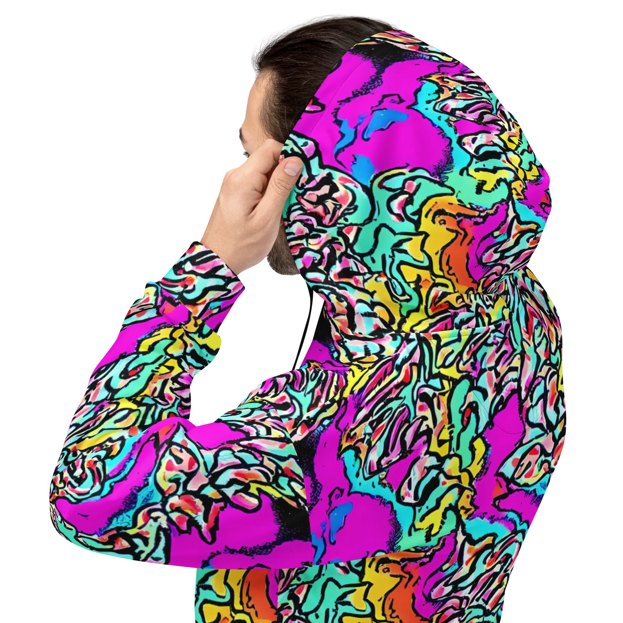 Radiant Disruption on Hoodie — Back