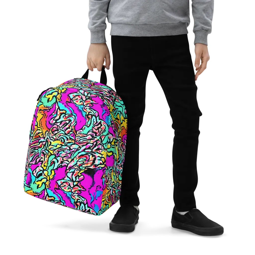 Radiant Disruption on Minimalist Backpack — Zoomed-in
