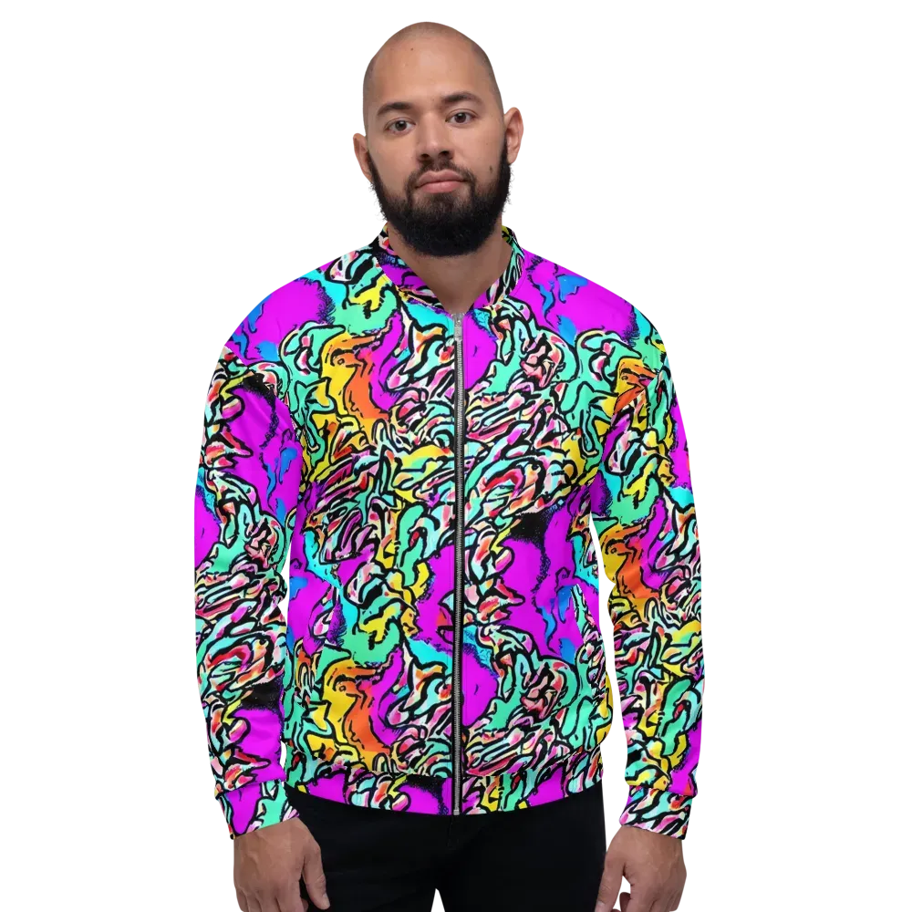 Radiant Disruption on Bomber Jacket — Front