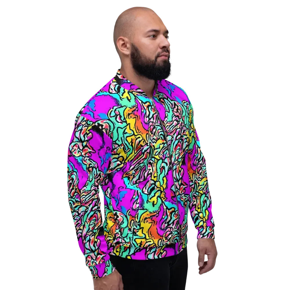 Radiant Disruption on Bomber Jacket — Right
