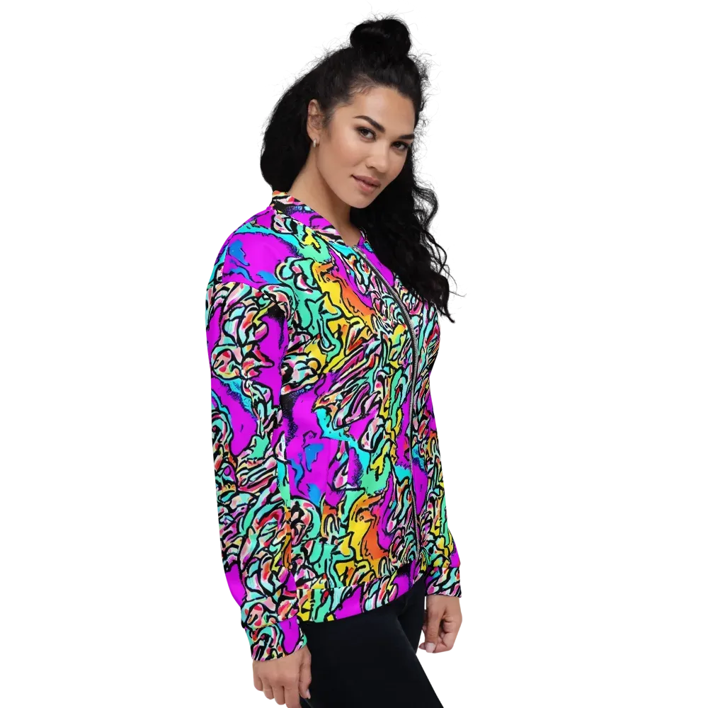 Radiant Disruption on Bomber Jacket — Right