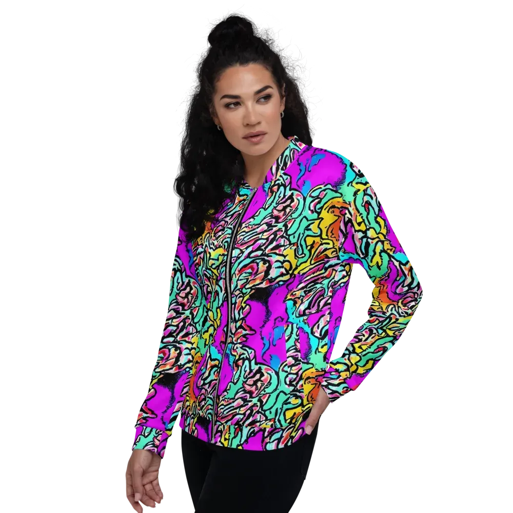 Radiant Disruption on Bomber Jacket — Left