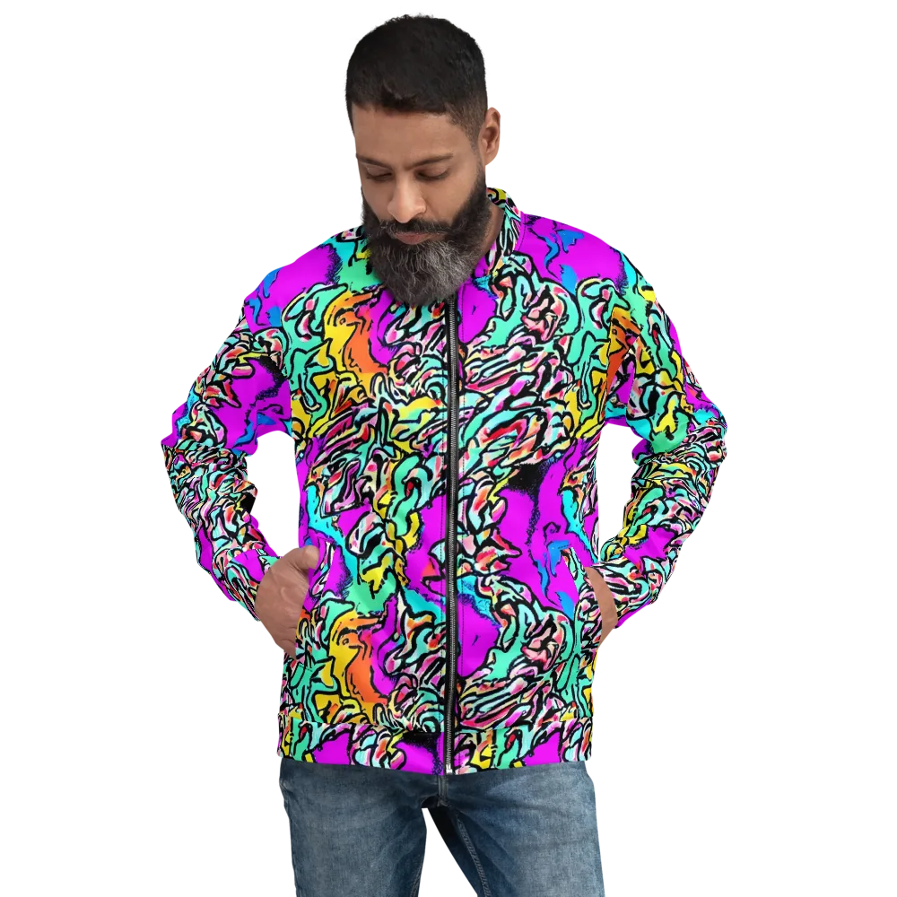 Radiant Disruption on Bomber Jacket — Front