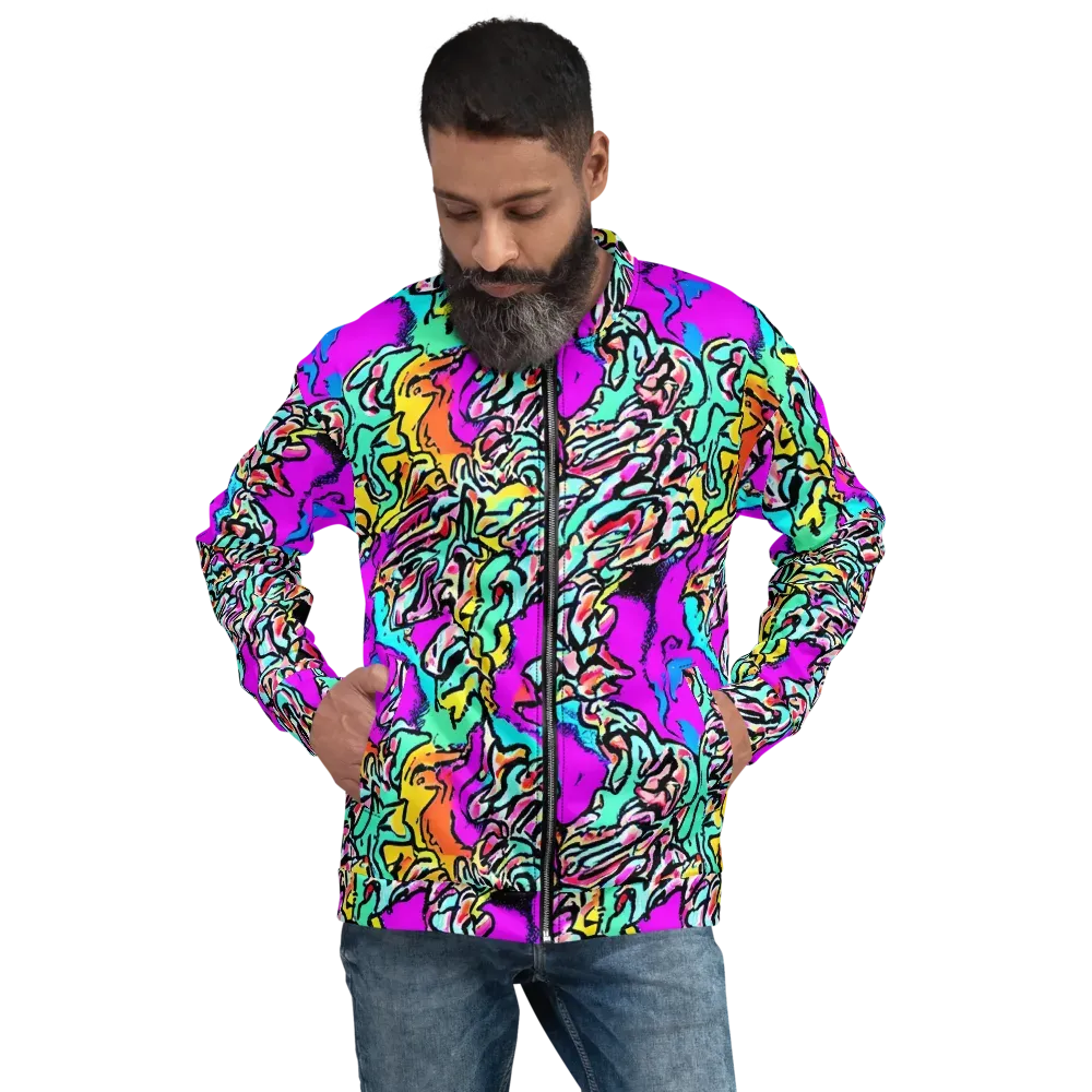 Radiant Disruption on Bomber Jacket — Front