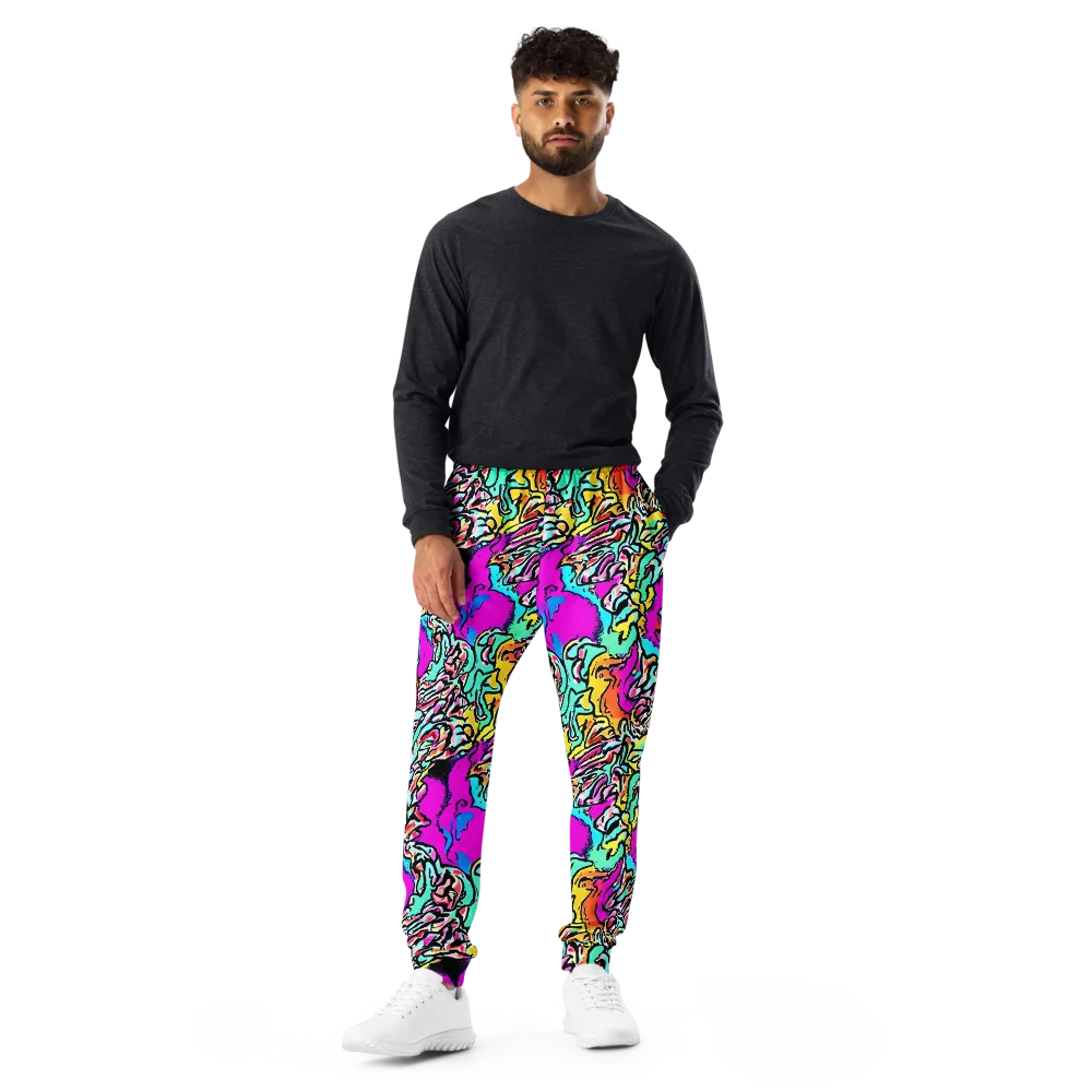 Radiant Disruption on Men's Joggers — Front