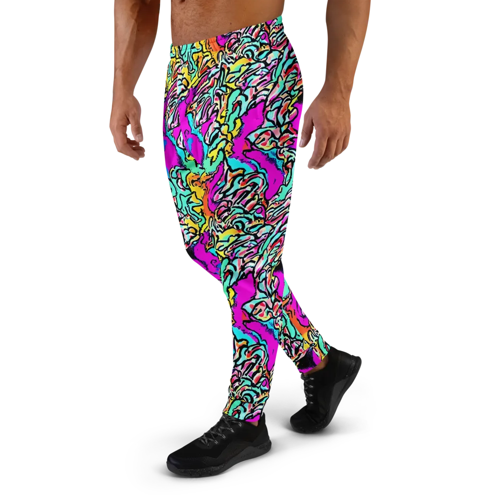 Radiant Disruption on Men's Joggers — Left