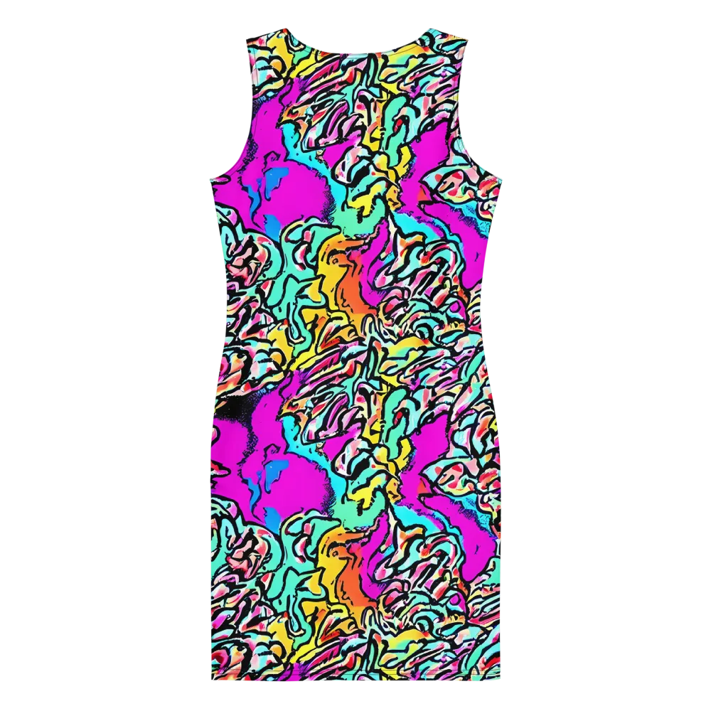 Radiant Disruption on Bodycon Dress — Back