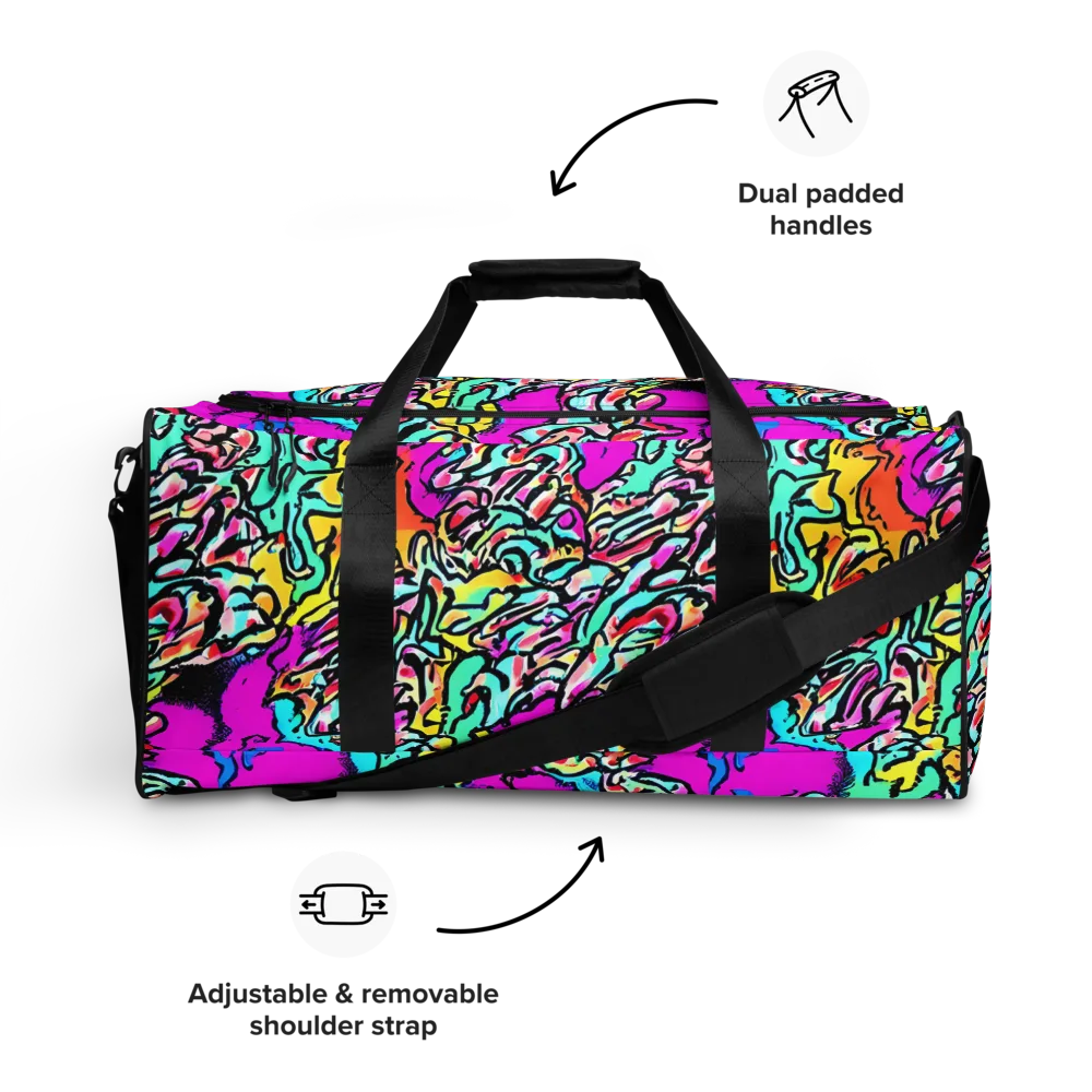 Radiant Disruption on Duffle Bag — Front