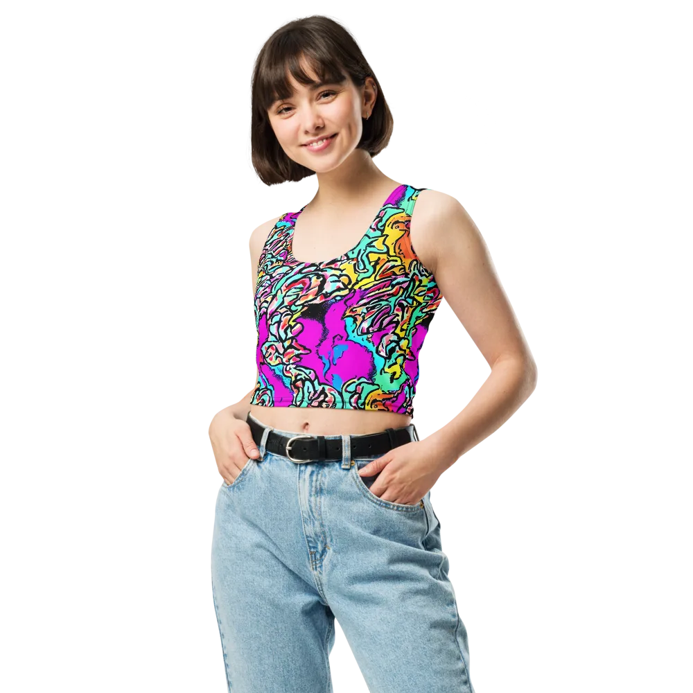 Radiant Disruption on Crop Top — Front