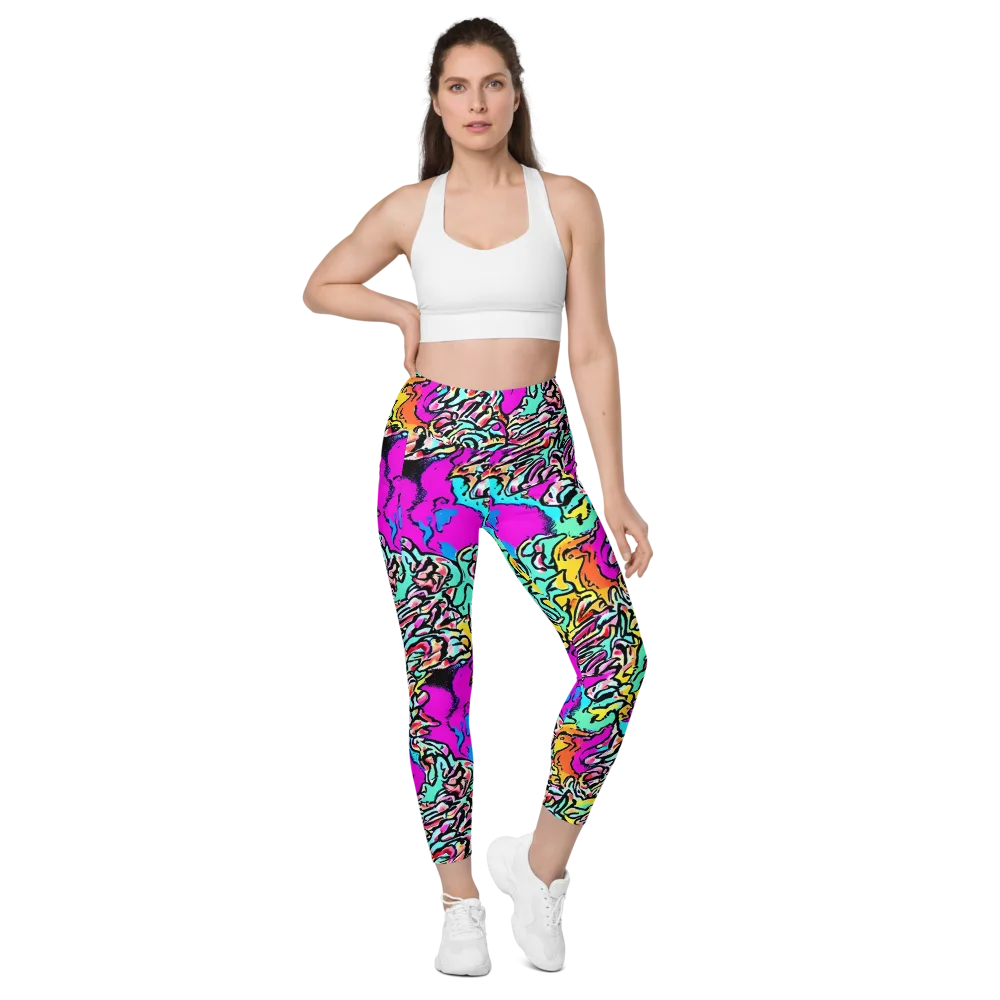 Radiant Disruption on Leggings with Pockets — Front