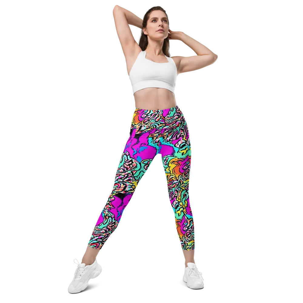 Radiant Disruption on Leggings with Pockets — Front