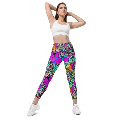 Radiant Disruption on a Leggings with Pockets