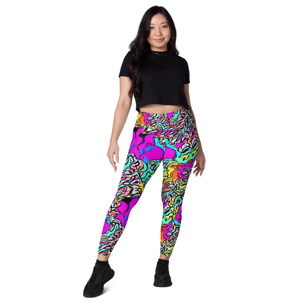 Radiant Disruption on Leggings with Pockets — Front