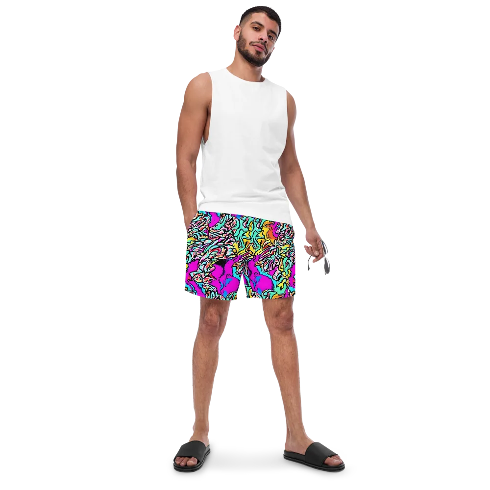 Radiant Disruption on Swim Trunks — Front