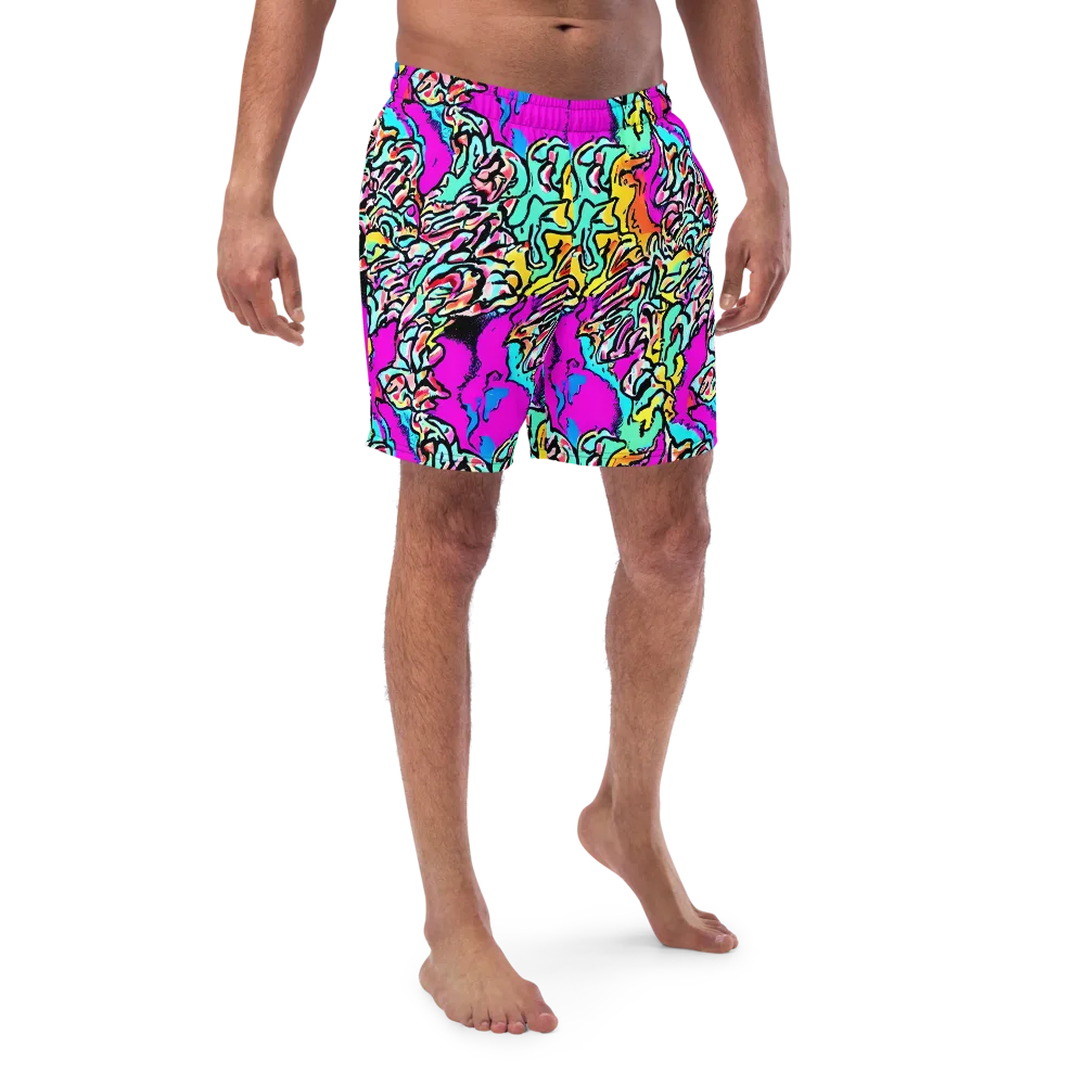 Radiant Disruption on Swim Trunks — Front