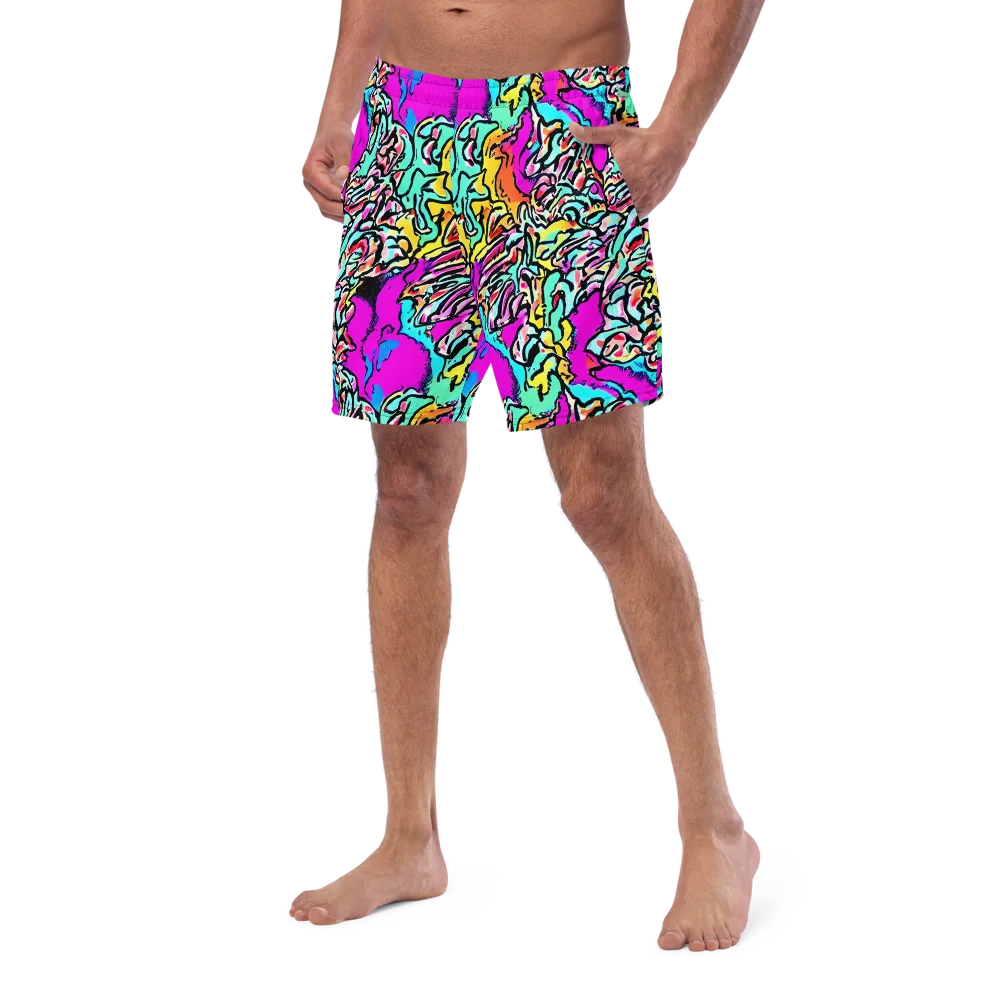Radiant Disruption on Swim Trunks — Left Front