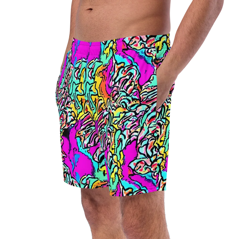 Radiant Disruption on Swim Trunks — Left Front