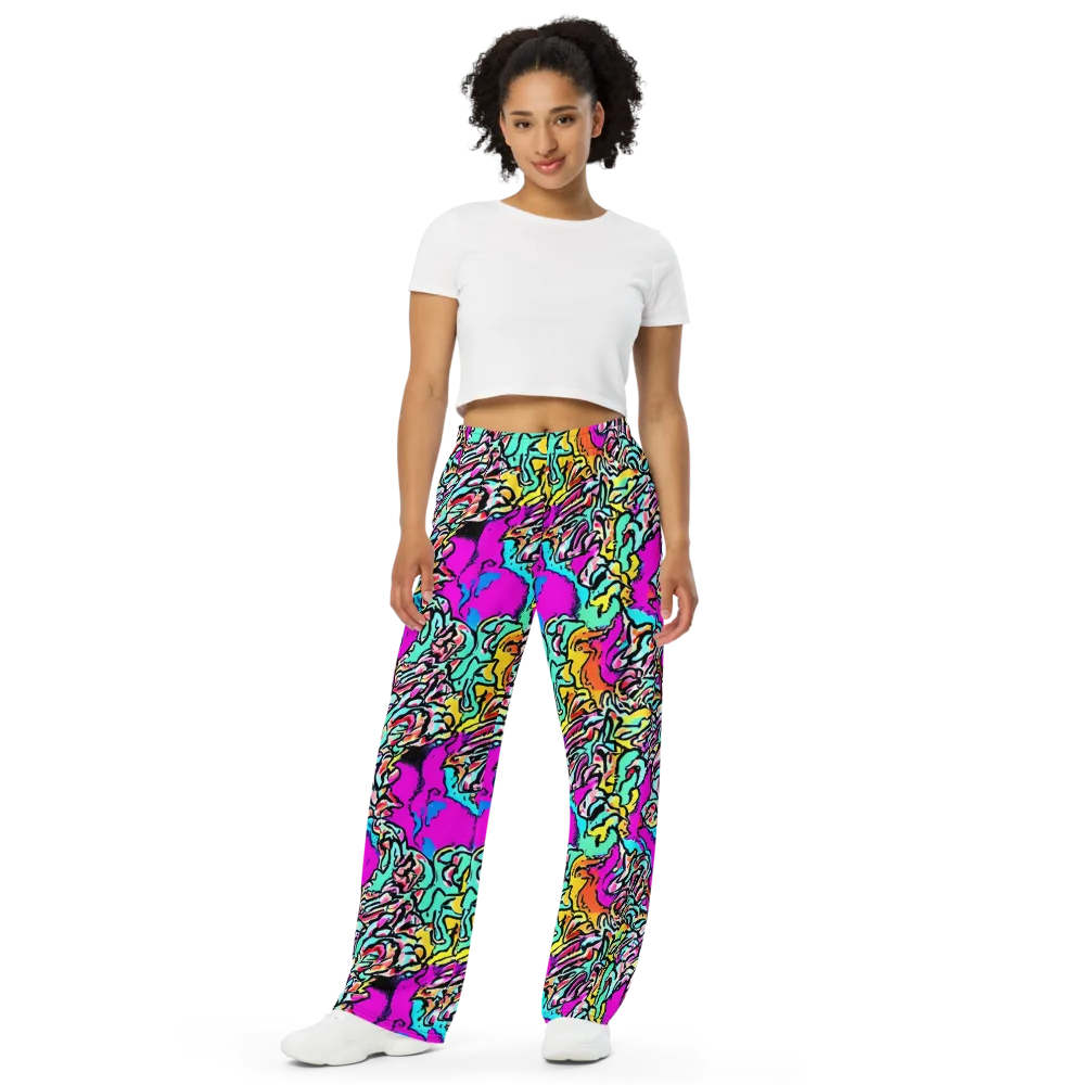 Radiant Disruption on Wide-Leg Pants — Front