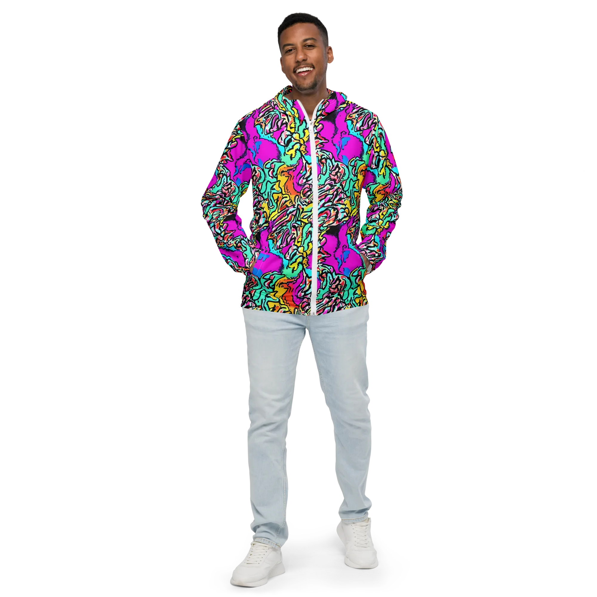 Radiant Disruption on Men's Windbreaker — Front