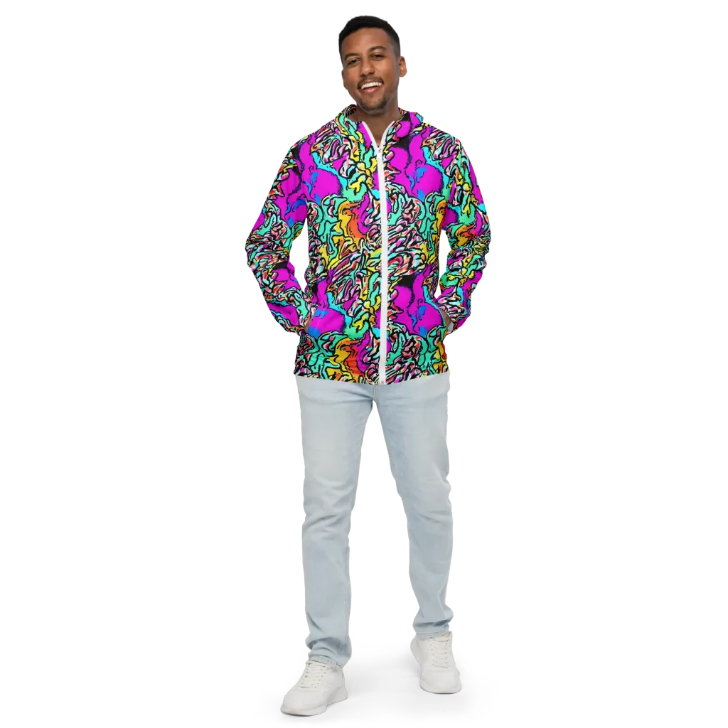 Radiant Disruption on Men's Windbreaker — Front