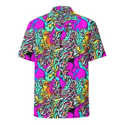 Radiant Disruption on a Button Shirt