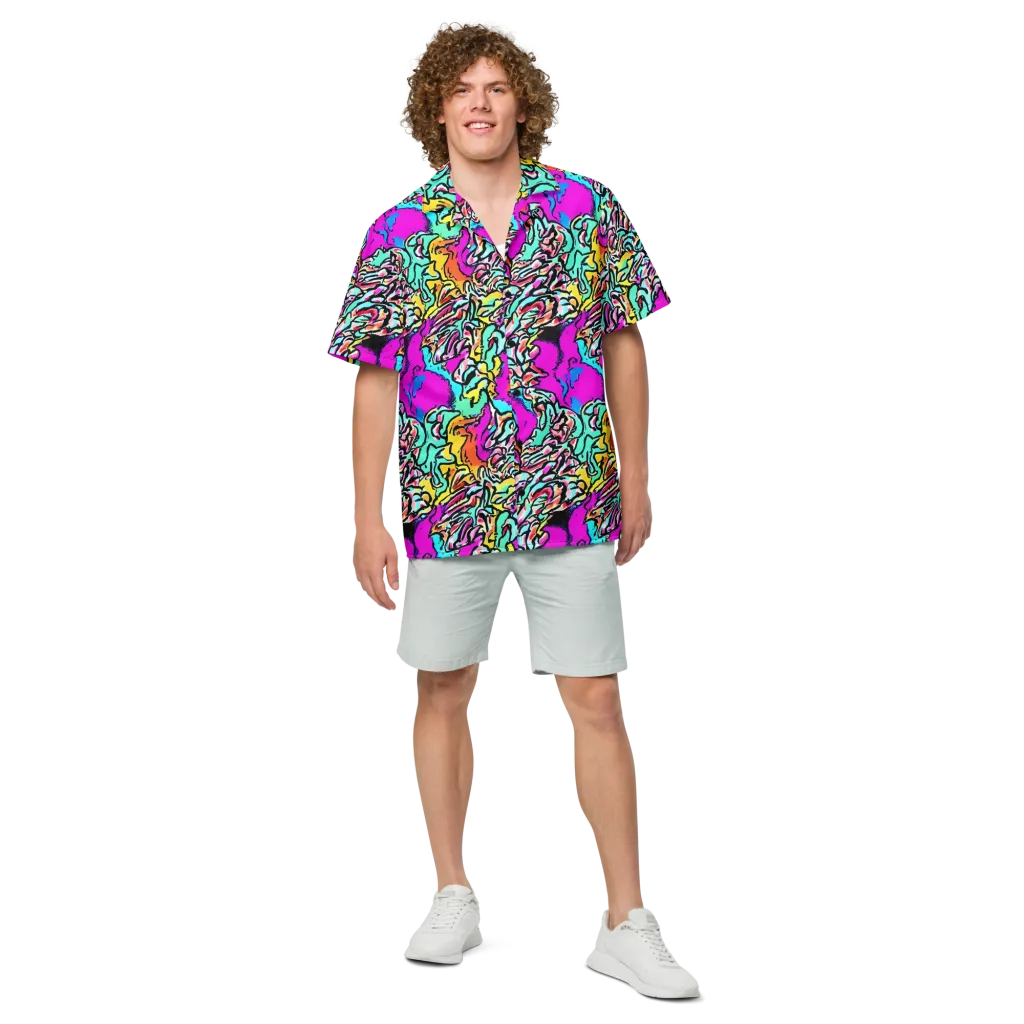 Radiant Disruption on Button Shirt — Front