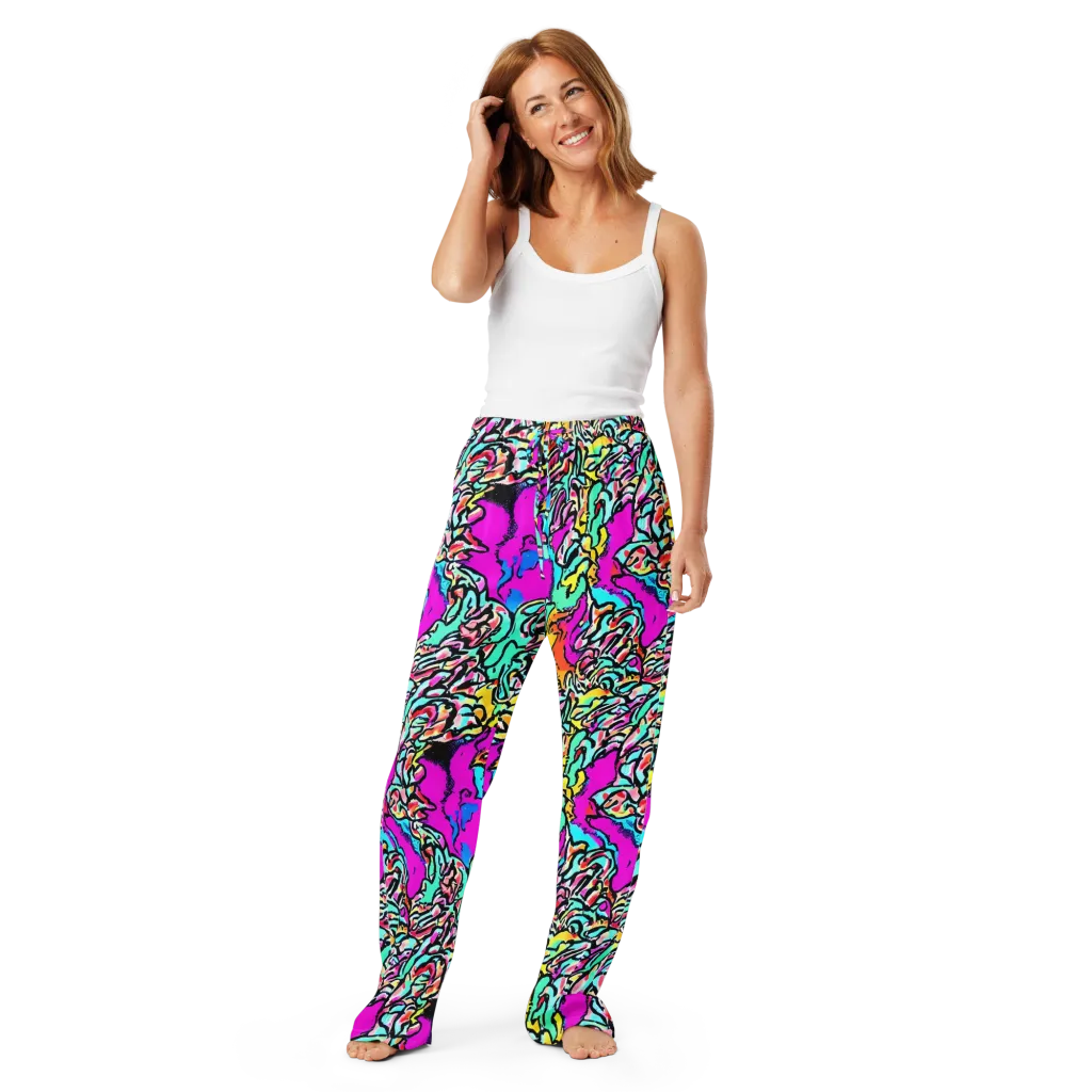 Radiant Disruption on Women's Pajama Pants — Front