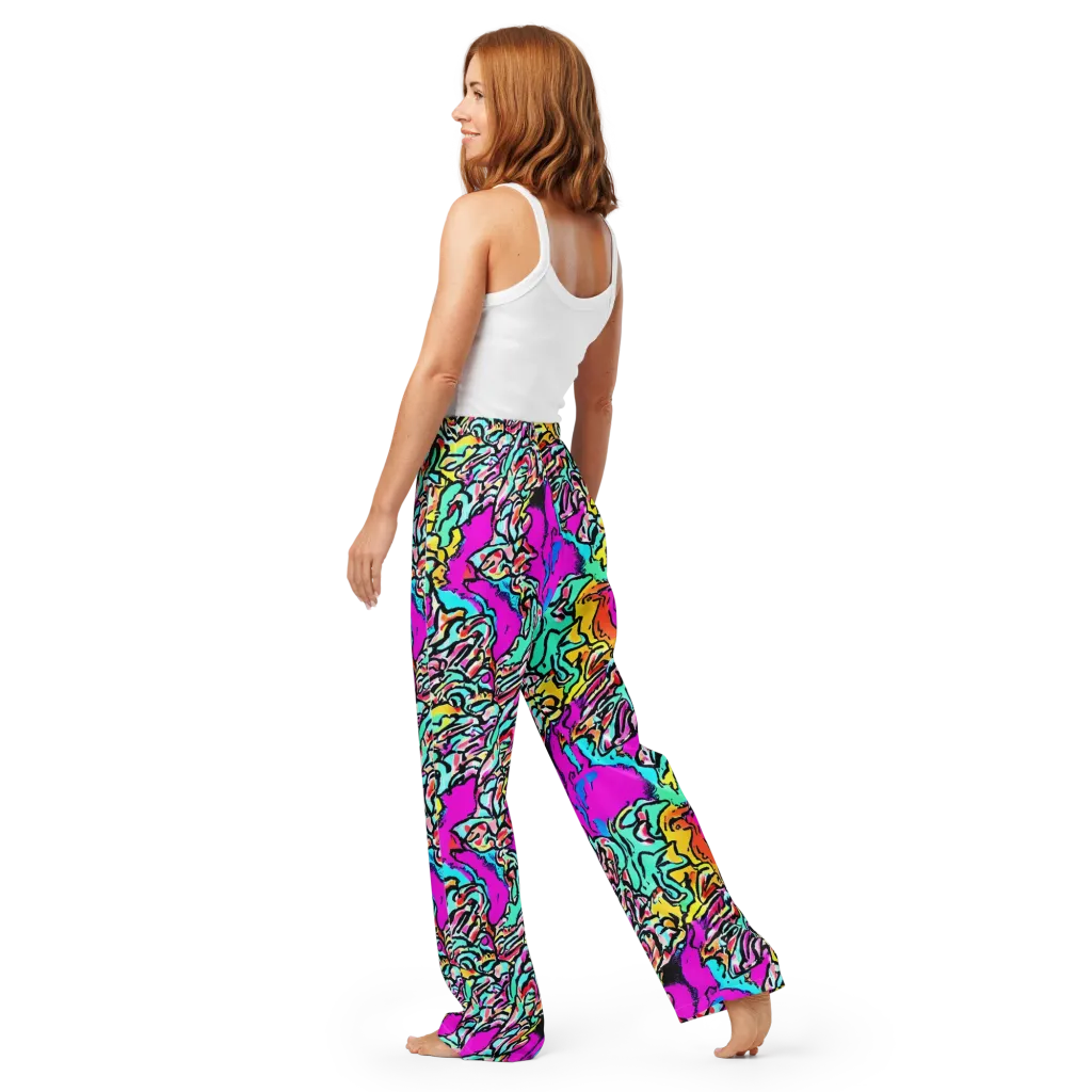Radiant Disruption on Women's Pajama Pants — Back