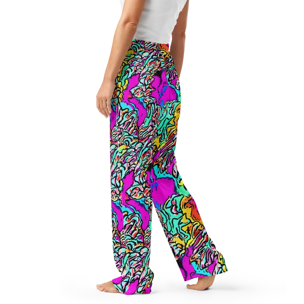 Radiant Disruption on Women's Pajama Pants — Left