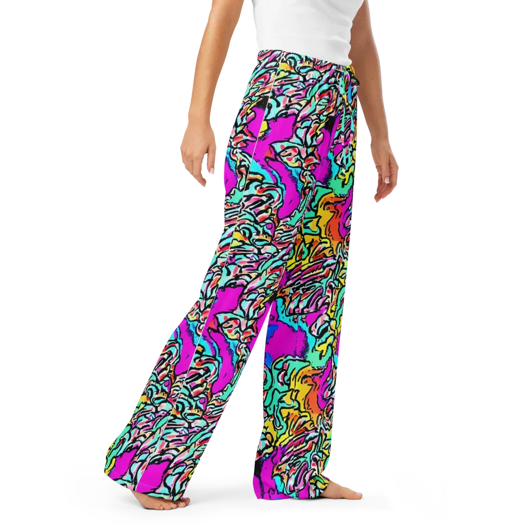 Radiant Disruption on Women's Pajama Pants — Right Front