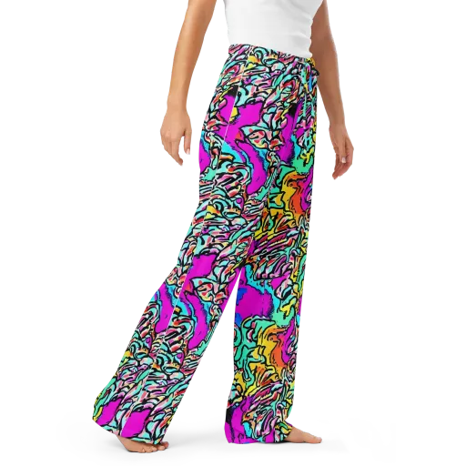 Radiant Disruption on a Women's Pajama Pants