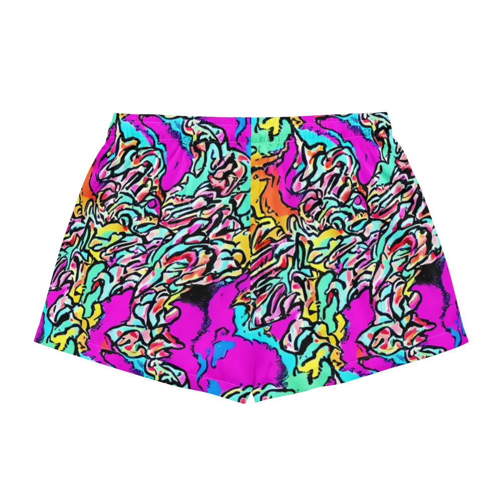 Radiant Disruption on Women's Pajama Shorts — Back