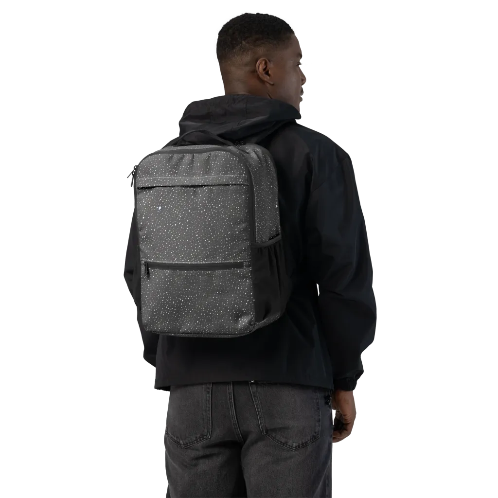 Midnight Stardust on Utility Backpack — Back