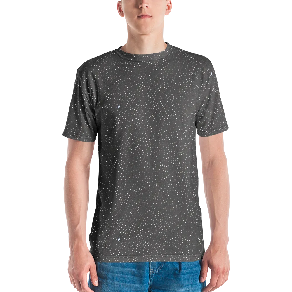Midnight Stardust on Men's Crew Neck T-Shirt — Front
