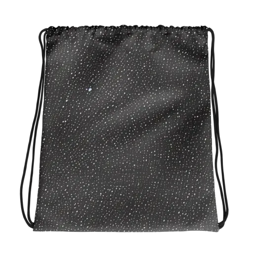Midnight Stardust on a Drawstring Bag