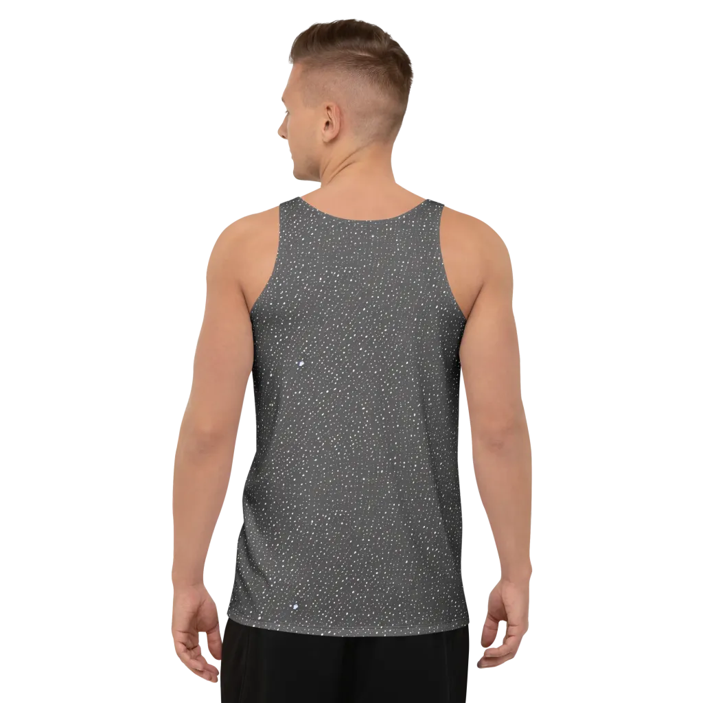 Midnight Stardust on Men's Tank Top — Back