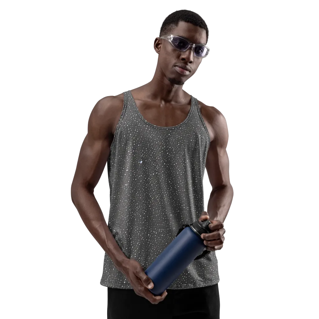 Midnight Stardust on Men's Tank Top — Front