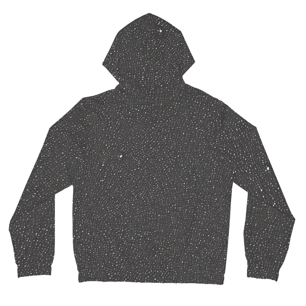 Midnight Stardust on Women's Full-Zip Hoodie — Back