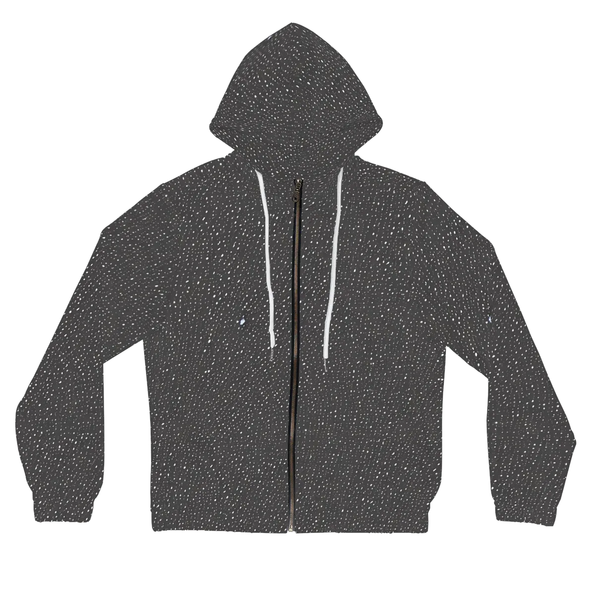 Midnight Stardust on Women's Full-Zip Hoodie — Front