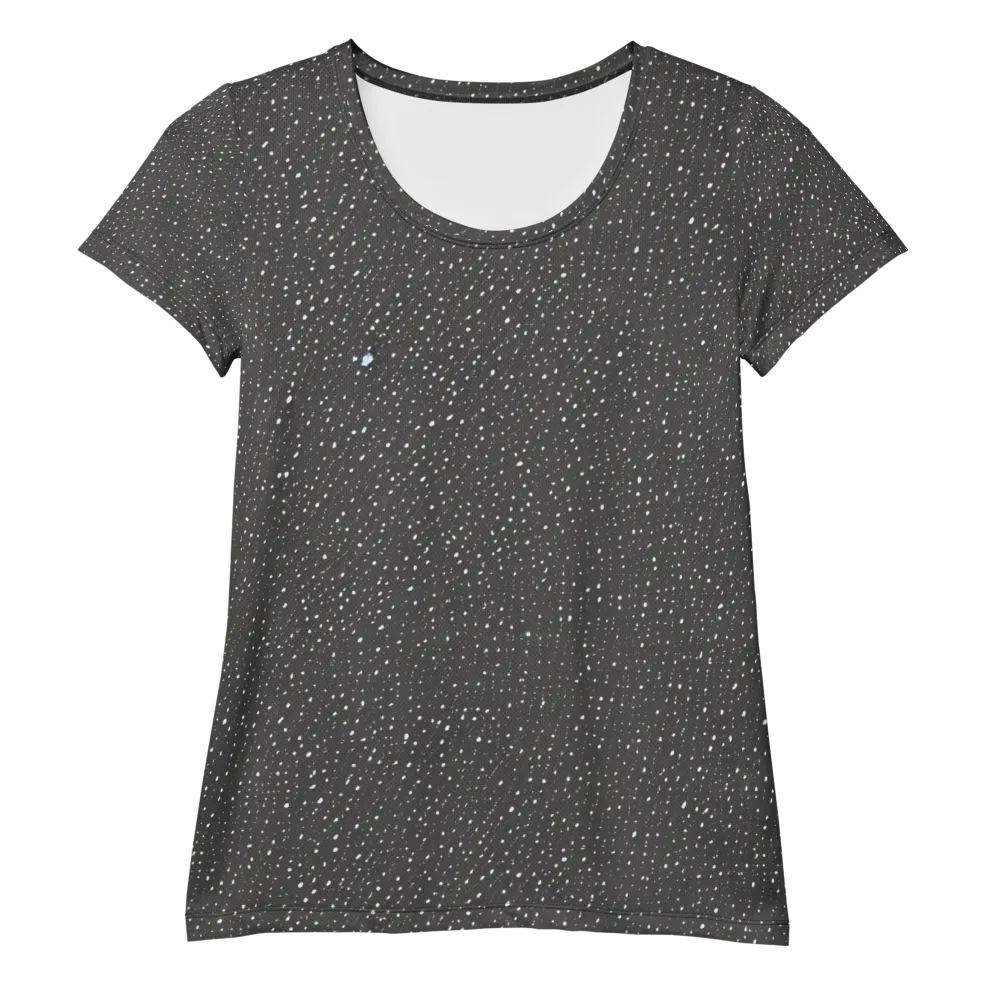 Midnight Stardust on Women's Athletic T-Shirt — Front